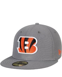 New Era Graphite Cincinnati Bengals Storm 59fifty Fitted Hat