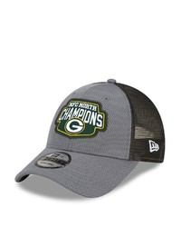 New Era Graphite Green Bay Packers 2021 Nfc North Division Champions Trucker 9forty Adjustable Hat At Nordstrom