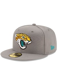 New Era Graphite Jacksonville Jaguars Storm 59fifty Fitted Hat
