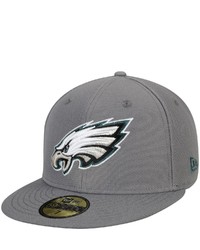 New Era Graphite Philadelphia Eagles Storm 59fifty Fitted Hat