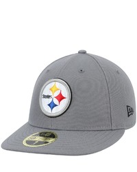 New Era Graphite Pittsburgh Ers Storm Low Profile 59fifty Fitted Hat