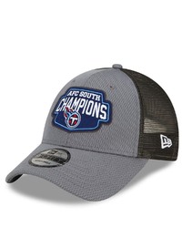 New Era Graphite Tennessee Titans 2021 Afc South Division Champions 9forty Trucker Snapback Hat At Nordstrom