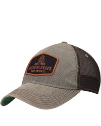 LEGACY ATHLETIC Gray Arizona State Sun Devils Legacy Practice Old Favorite Trucker Snapback Hat