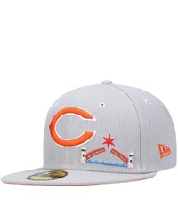 New Era Gray Chicago Bears City Describe 59fifty Fitted Hat
