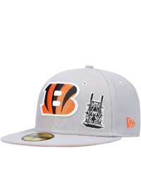 New Era Gray Cincinnati Bengals City Describe 59fifty Fitted Hat