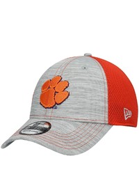 New Era Gray Clemson Tigers Prime 39thirty Flex Hat