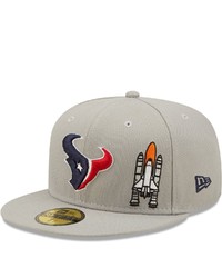 New Era Gray Houston Texans City Describe 59fifty Fitted Hat