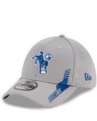 New Era Gray Indianapolis Colts 2021 Nfl Sideline Home Historic Logo 39thirty Flex Hat At Nordstrom