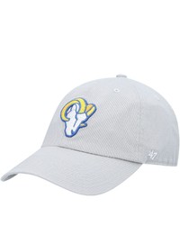 '47 Gray Los Angeles Rams Logo Clean Up Adjustable Hat At Nordstrom