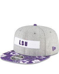 New Era Gray Lsu Tigers Summer Vibes 9fifty Snapback Hat