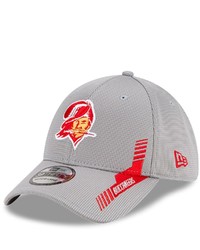 New Era Gray Tampa Bay Buccaneers 2021 Nfl Sideline Home Historic Logo 39thirty Flex Hat At Nordstrom