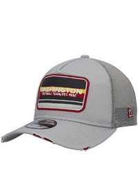 New Era Gray Washington Football Team Stripes A Frame Trucker 9forty Snapback Hat At Nordstrom