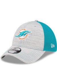 New Era Grayaqua Miami Dolphins Prime 39thirty Flex Hat