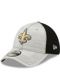 New Era Grayblack New Orleans Saints Prime 39thirty Flex Hat