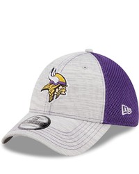 New Era Graypurple Minnesota Vikings Prime 39thirty Flex Hat At Nordstrom