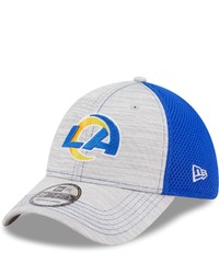 New Era Grayroyal Los Angeles Rams Prime 39thirty Flex Hat