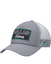 adidas Graywhite Dallas Stars Locker Room Foam Trucker Snapback Hat At Nordstrom