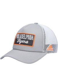 adidas Graywhite Philadelphia Flyers Locker Room Foam Trucker Snapback Hat At Nordstrom