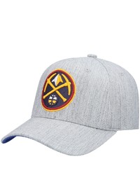 Mitchell & Ness Heathered Gray Denver Nuggets Redline Snapback Hat In Heather Gray At Nordstrom