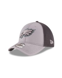 New Era Cap New Era Graygraphite Philadelphia Eagles Grayed Out Neo 2 39thirty Flex Hat