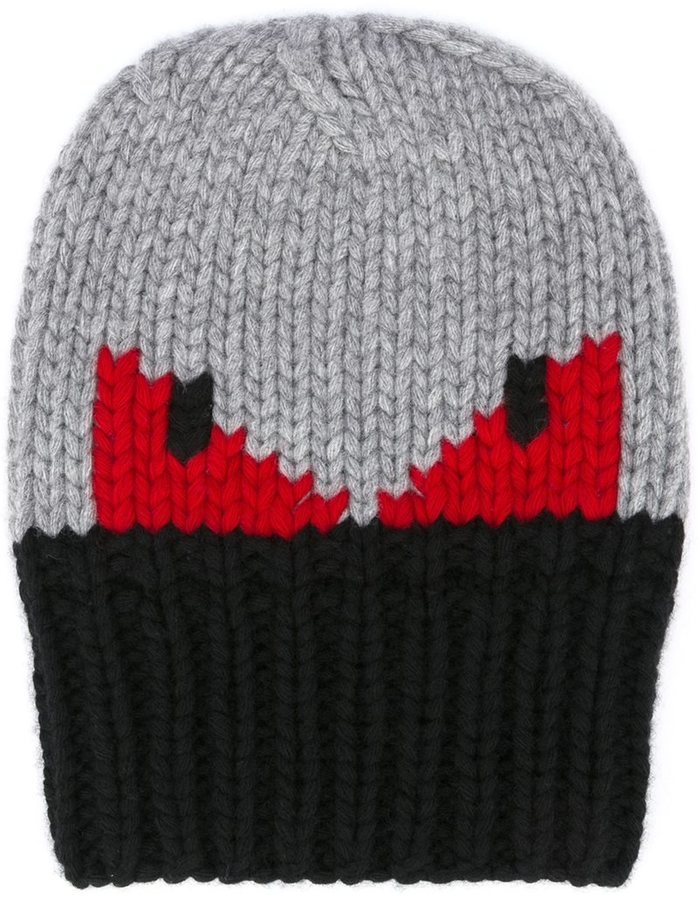 Fendi Bag Bugs Knit Beanie, $435 | farfetch.com | Lookastic