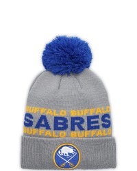 adidas Gray Buffalo Sabres Team Cuffed Knit Hat With Pom At Nordstrom