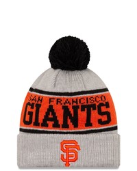 New Era Gray San Francisco Giants Ed Knit Hat With Pom At Nordstrom