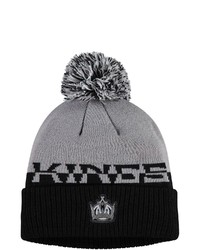 adidas Grayblack Los Angeles Kings Cold Rdy Cuffed Knit Hat With Pom At Nordstrom