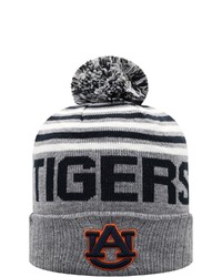 Top of the World Heathered Gray Auburn Tigers Ensuing Cuffed Knit Hat With Pom In Heather Gray At Nordstrom