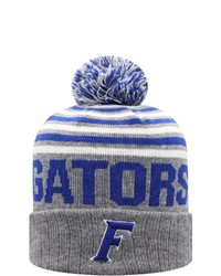 Top of the World Heathered Gray Florida Gators Ensuing Cuffed Knit Hat With Pom In Heather Gray At Nordstrom