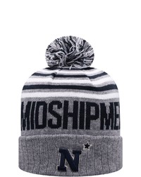 Top of the World Heathered Graynavy Navy Mid Ensuing Cuffed Knit Hat With Pom In Heather Gray At Nordstrom