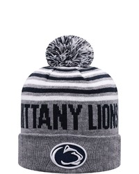 Top of the World Heathered Graynavy Penn State Nittany Lions Ensuing Cuffed Knit Hat With Pom In Heather Gray At Nordstrom