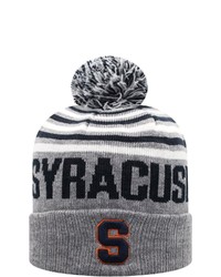 Top of the World Heathered Graynavy Syracuse Orange Ensuing Cuffed Knit Hat With Pom In Heather Gray At Nordstrom