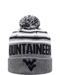 Top of the World Heathered Graynavy West Virginia Mountaineers Ensuing Cuffed Knit Hat With Pom In Heather Gray At Nordstrom
