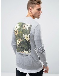 Asos Muscle Jersey Bomber Jacket With Freedom Print