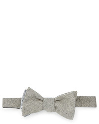 Neiman Marcus Contrast Cotton Bow Tie Gray