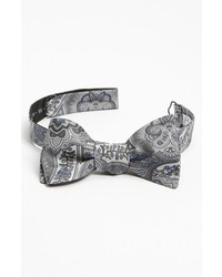 John W. Nordstrom Silk Bow Tie Grey Regular