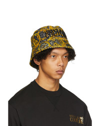 VERSACE JEANS COUTURE Grey Leo Chain Print Bucket Hat
