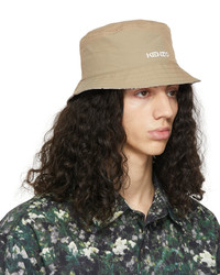 Kenzo Off White Taupe Python Bucket Hat