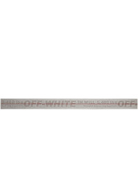 Off-White Silver Classic Industrial Belt