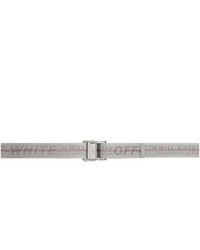 Off-White Silver Classic Industrial Belt
