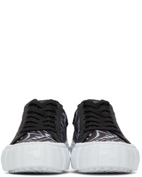 Fendi Black Transparent Ff Vertigo Force Sneakers