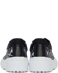 Fendi Black Transparent Ff Vertigo Force Sneakers