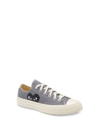 Comme Des Garcons Play X Converse Chuck Taylor Hidden Heart Low Top Sneaker In Grey At Nordstrom