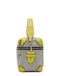 Givenchy Grey And Yellow Coffer Box Messenger Bag