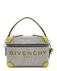 Givenchy Grey And Yellow Coffer Box Messenger Bag