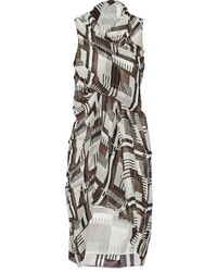Rick Owens Printed Silk Chiffon Dress