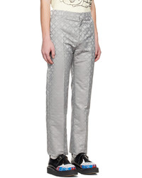 Charles Jeffrey Loverboy Gray Straight Cut Trouser