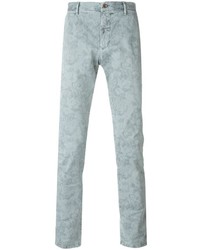 Incotex Floral Print Chino Trousers