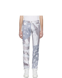 424 Off White Flag Collage Jeans